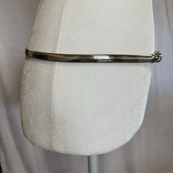 Fashion Skinny Chain Link Silver Snake Chain Belt with Metal Buckle for Women - Picture 6 of 16